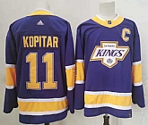Kings 11 Anze Kopitar Purple 2020-21 Reverse Retro Adidas Jersey,baseball caps,new era cap wholesale,wholesale hats